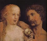 Hans Holbein Adam and Eve oil